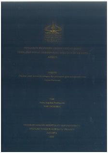 PENGARUH BRANDING AMBON CITY OF MUSIC TERHADAP MINAT BERKUNJUNG WISATAWAN KE KOTA AMBON