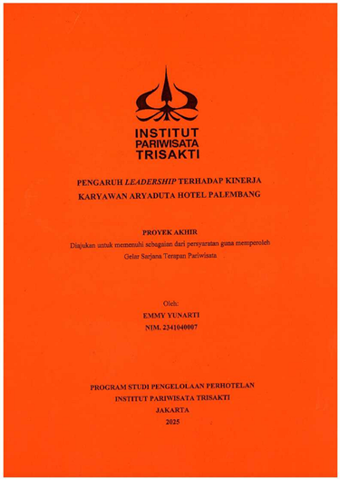 Pengaruh Leadership Terhadap Kinerja Karyawan Aryaduta Hotel Palembang
