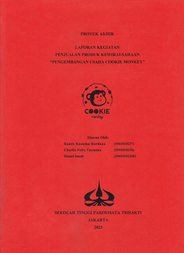 PENJUALAN PRODUK KEWIRAUSAHAAN 
“PENGEMBANGAN USAHA COOKIE MONKEY”