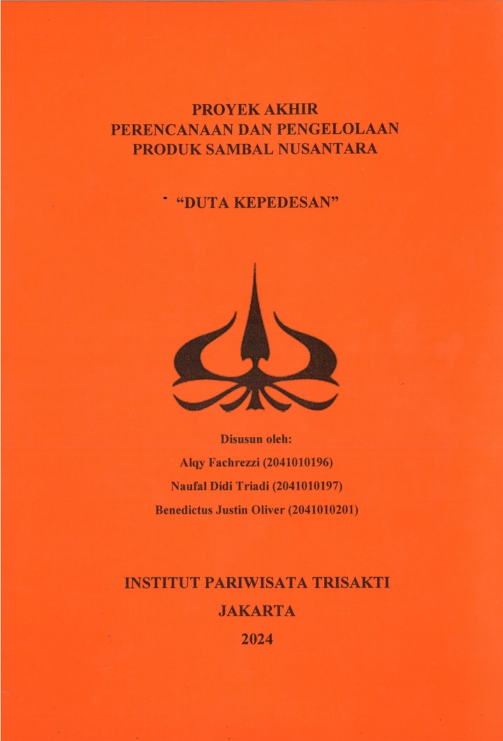 PERENCANAAN DAN PENGELOLAAN PRODUK SAMBAL NUSANTARA “DUTA KEPEDESAN”