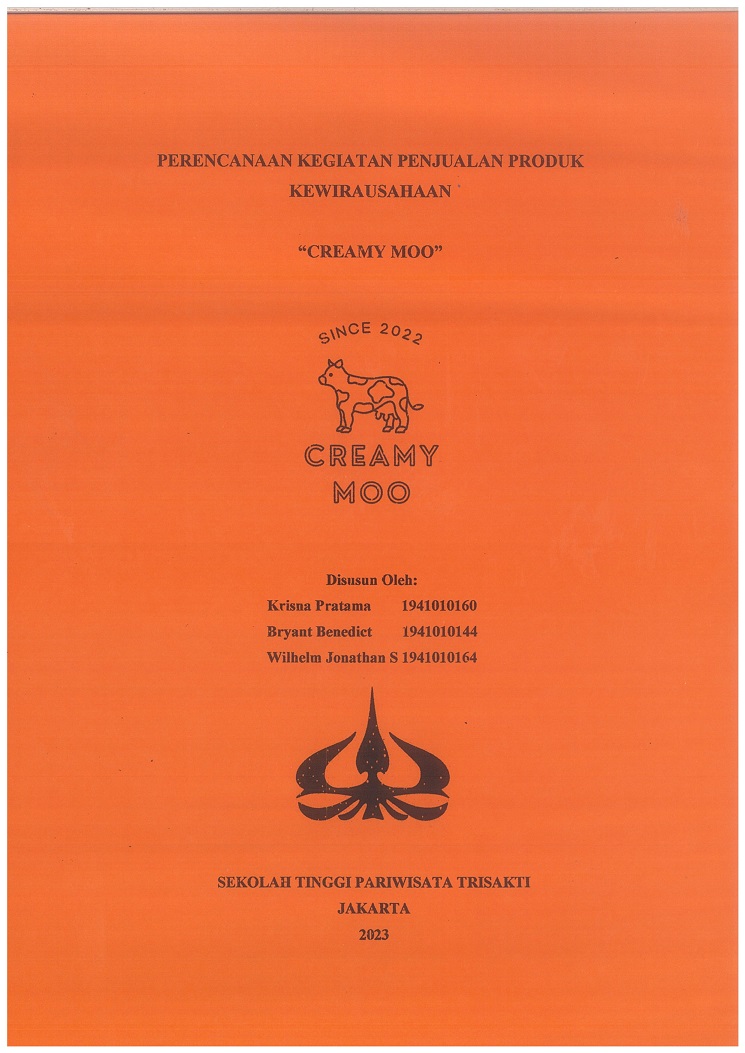 PERENCANAAN KEGIATAN PENJUALAN PRODUK
KEWIRAUSAHAAN

“CREAMY MOO”