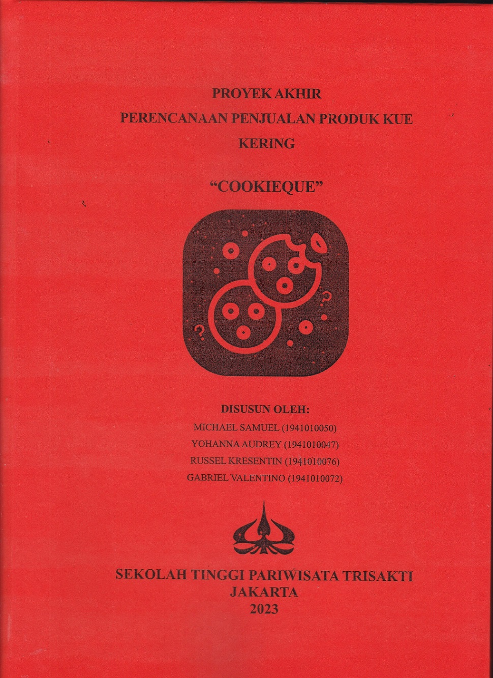 PERENCANAAN PENJUALAN PRODUK KUE KERING “COOKIEQUE”