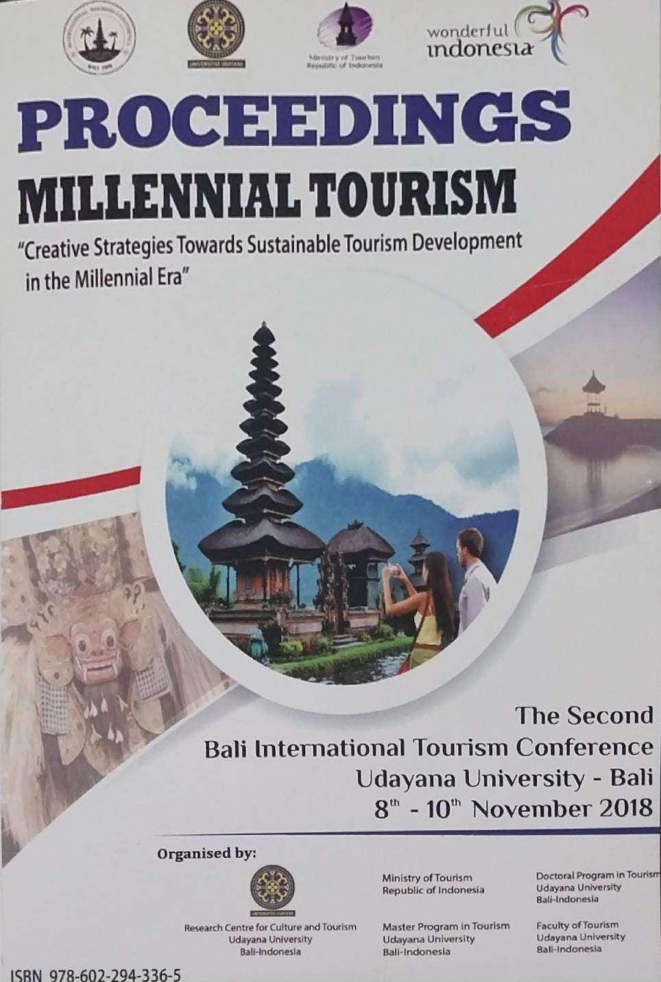 Proceedings Millennial Tourism : Creative Strategis towards Sustainable Development in The Millennial Era