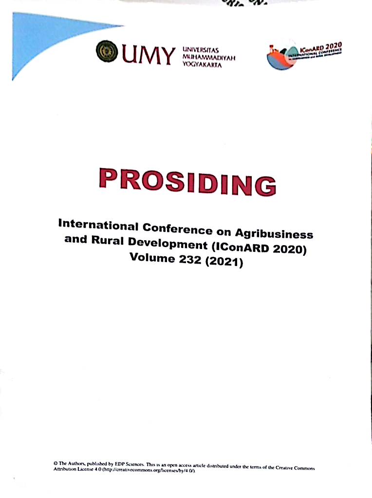 Prosiding : International Confrence on Agribusiness and Rural Development (IConARD)