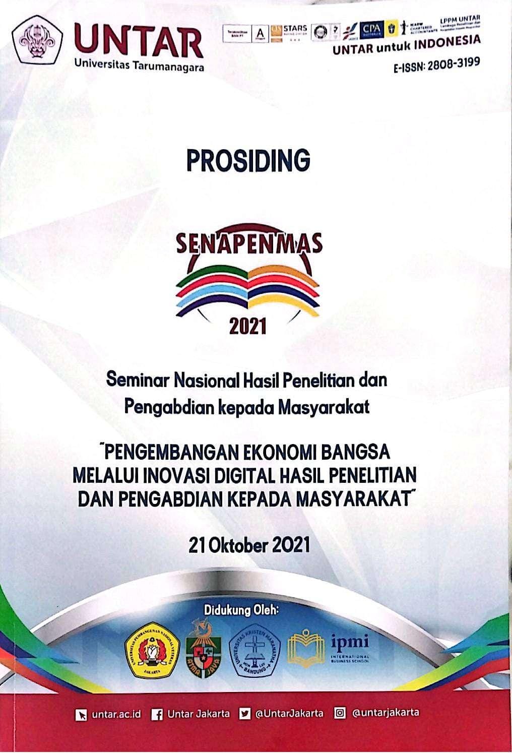 Prosiding Senapenmas : Seminar Nasional Hasil Peneliti dan Pengabdian Kepada Masyarakat