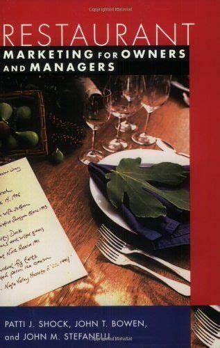 Restaurant marketing for owners and managers