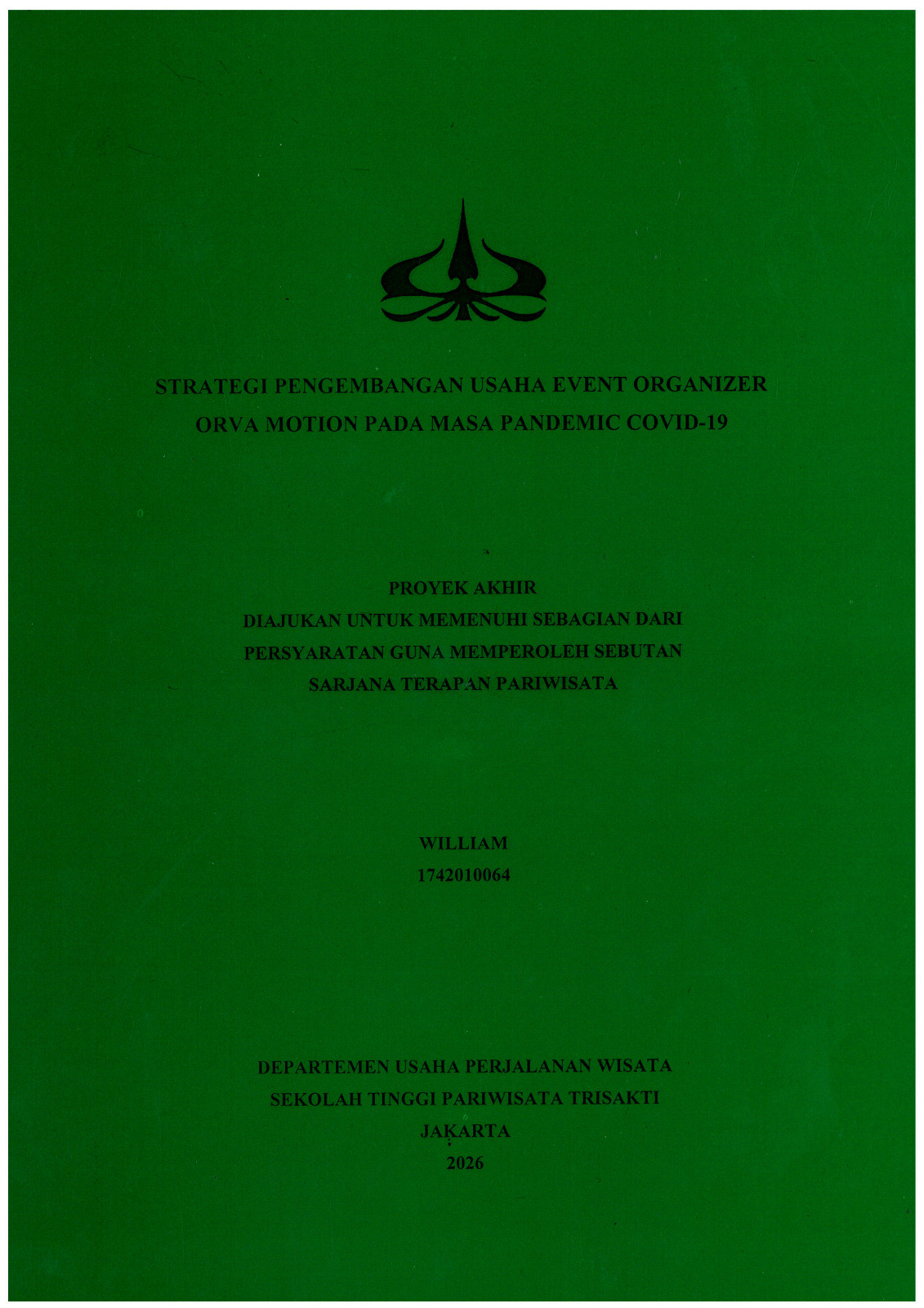 Strategi Pengembangan Usaha Event Organizer Orva Motion Pada Masa Pandemic Covid-19