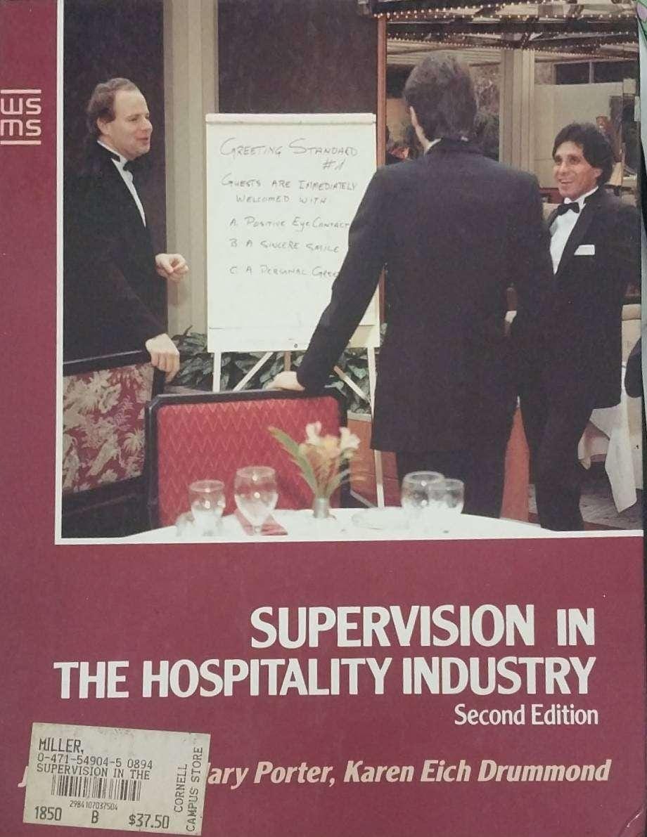 Supervision The Hospitality Industry