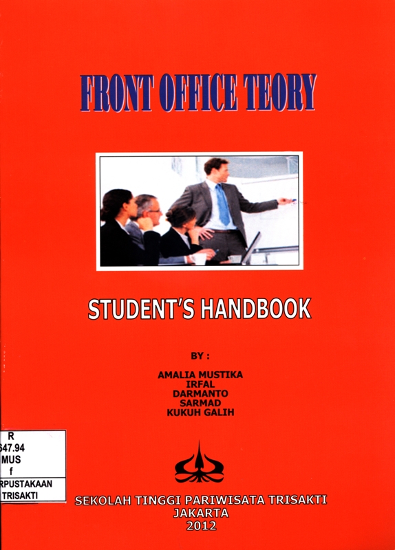 Front office teory : student's Handbook