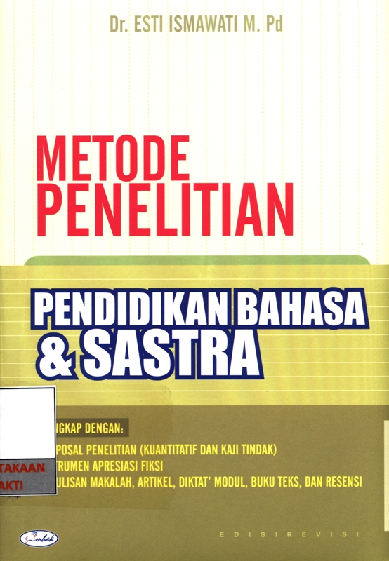 Metode Penelitian pendidikan Bahasa dan Sastra