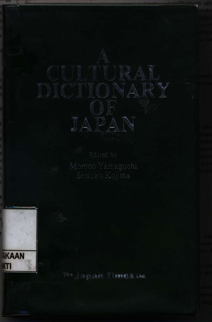 A Cultural Dictionary of Japan