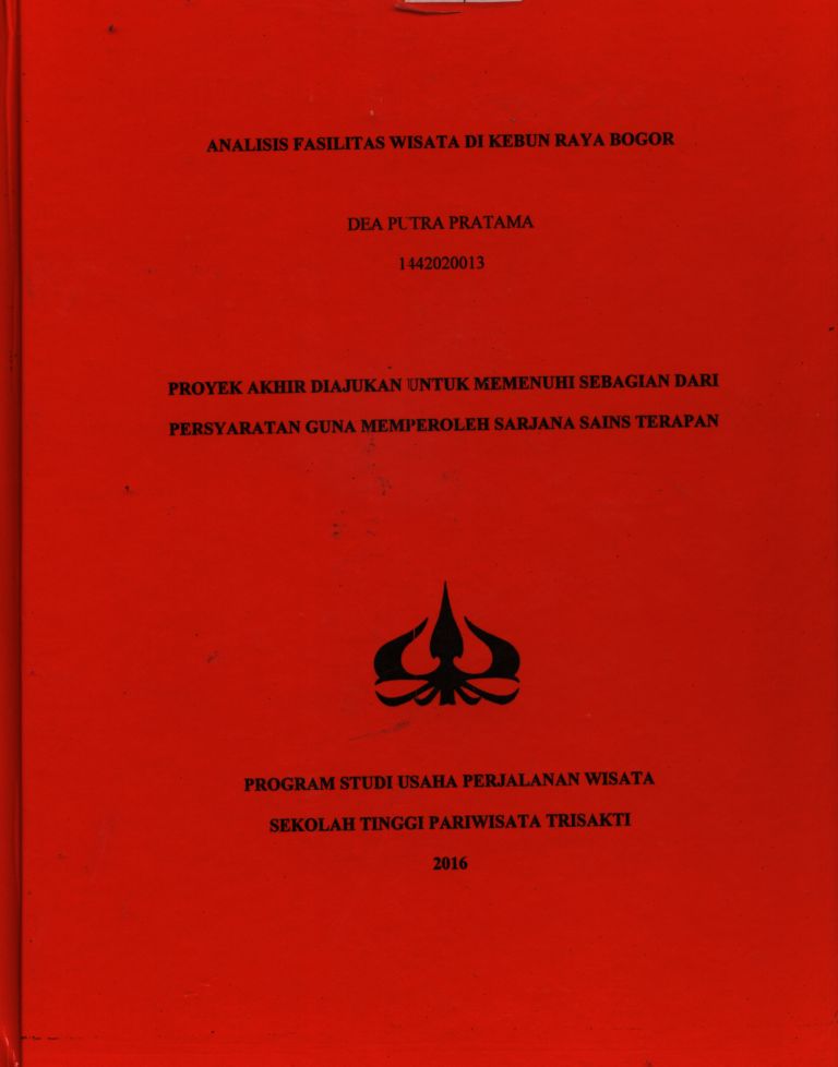 ANALISIS FASILITAS WISATA DI KEBUN RAYA BOGOR