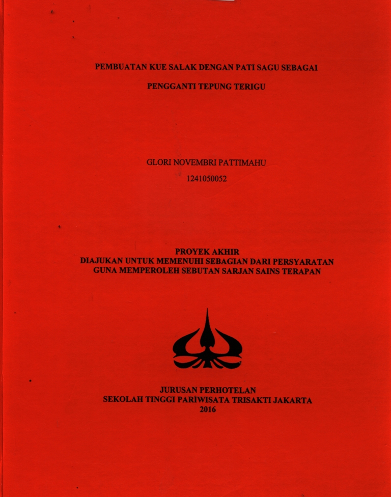PEMBUATAN KUE SALAK SUBTITUSI PATI SAGU