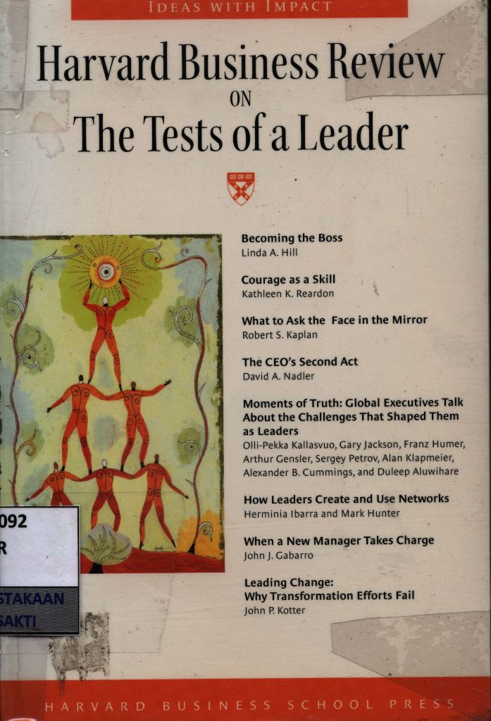Harvard business review on the tests of a leader
