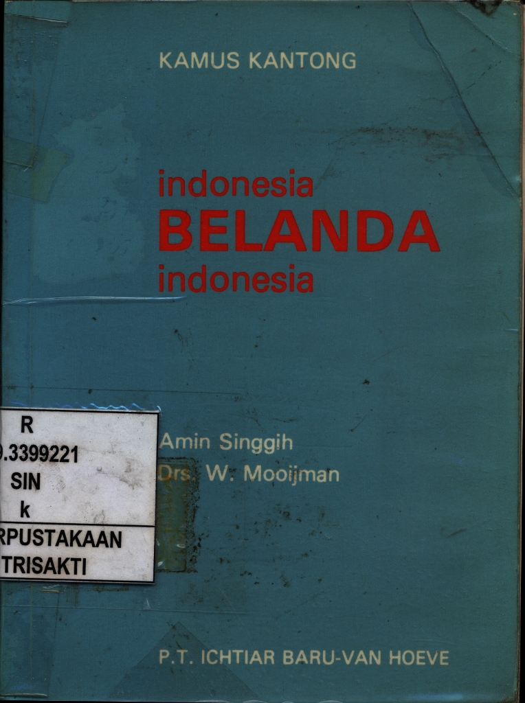 Kamus Kantong Indonesia Belanda Indonesia