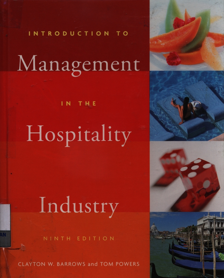 Introduction to management in the hospitality industry