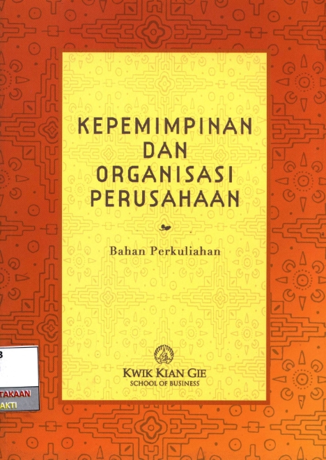 Kepemimpinan dan Organisasi Perusahaan