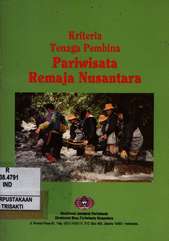 Kriteria Tenaga Pembina Pariwisata Remaja Nusantara