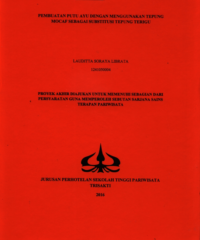PEMBUATAN PUTU AYU DENGAN MENGGUNAKAN TEPUNG MOCAF SEBAGAI SUBSTITUSI TEPUNG TERIGU