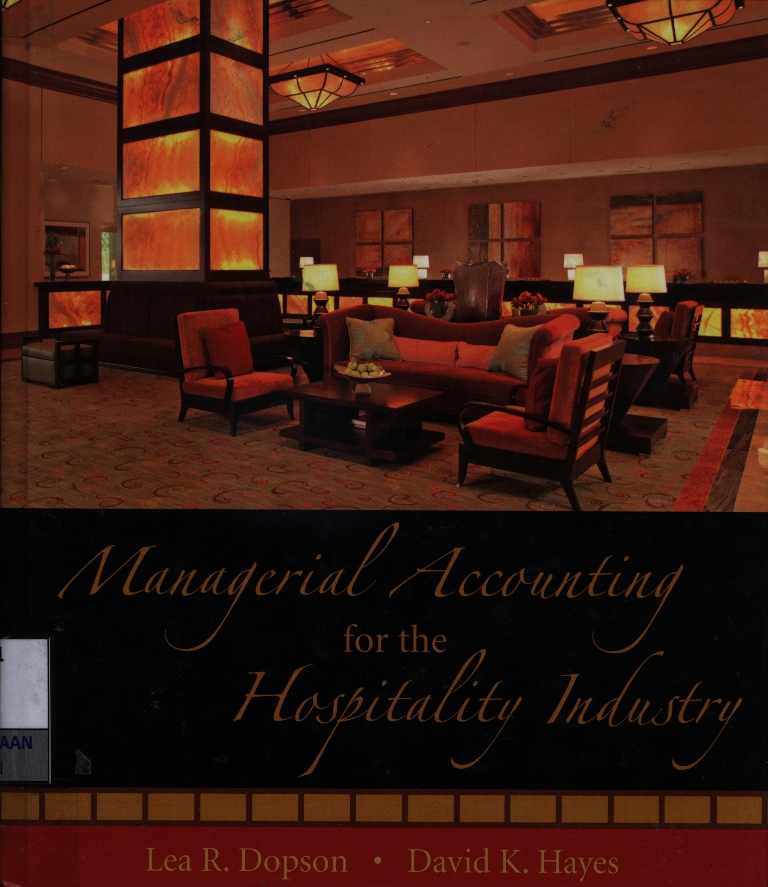 Managerial accounting for the hospitality industry