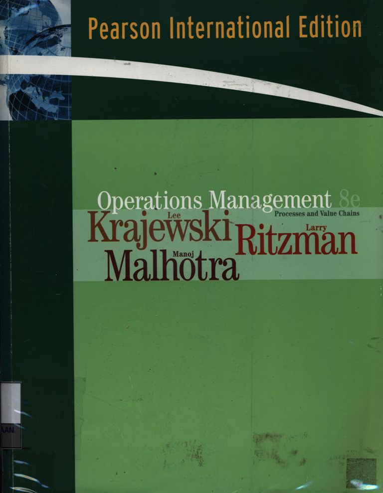 Operations management : processes and value chains