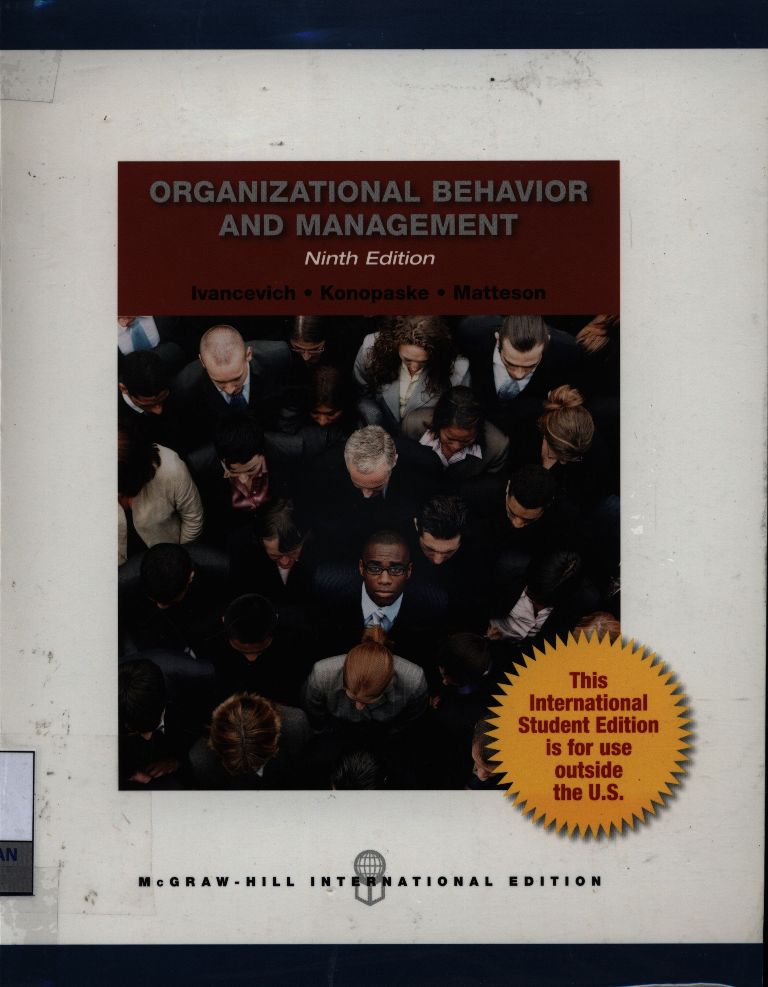 Organizational behavior and management