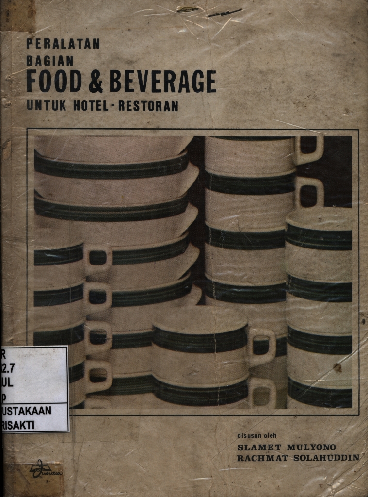 Peralatan Bagian Food & Beverage untuk Hotel - Restaurant