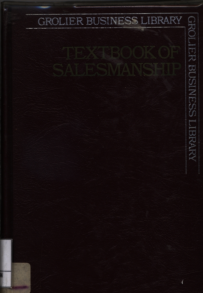 Textbook of Salesmanship