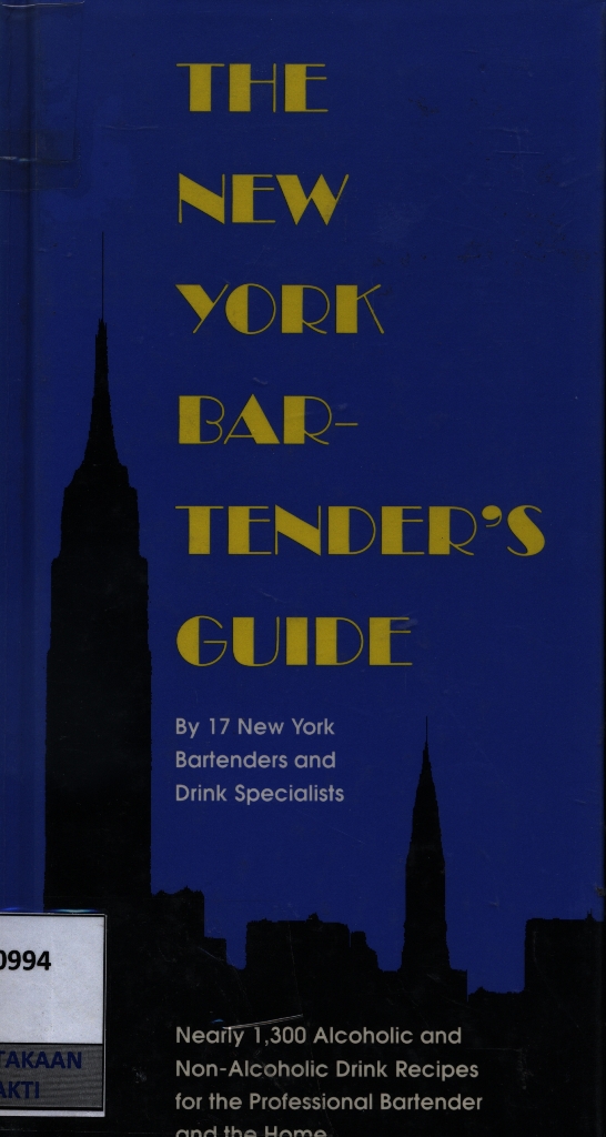  The New york bartender's guide