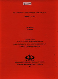 Image of ANALISIS UNSUR-UNSUR DESTINASI BAYWALK MALL,JAKARTA UTARA