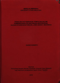 Image of Penglibatan Penduduk Tempatan Dalam Pembangunan Pelancongan Berterusan: Kajian Di Kawasan Puncak, Jawa Barat, Indonesia