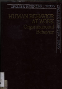 Image of Human Behavior at Work : Organizational Behavior