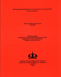 Image of STRATEGI PENGEMBANGAN TAMAN WISATA ALAM ANGKE KAPUK JAKARTA
