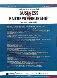 Image of Indonesian Journal of Business & Entrepreneurship