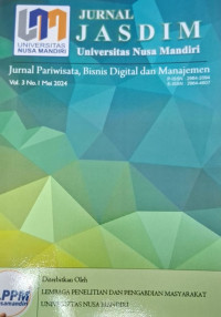 Image of Jurnal Pariwisata , Bisnis Digital dan Manajemen