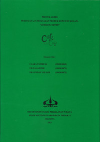 Image of PERENCANAAN PENJUALAN PRODUK KOPI SUSU KELAPA “COFICEP COFFEE”