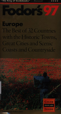 Image of Fodor's europe: : the best of 32 countries with the historic towns, great cities and scenic coasts and countryside