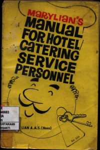Image of Marylian's Manual for Hotel / Catering Service Personel