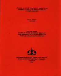 Image of ANALISIS MOTIVASI WISATAWAN BERKUNJUNGDI PANTAI NAMALATU DESA LATUHALATAMBON, MALUKU