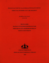 Image of PENGGUNAAN TEPUNG TALAS SEBAGAI PENGGANTI TEPUNG TERIGU DALAM PEMBUATAN CAKE DOUGHNUT