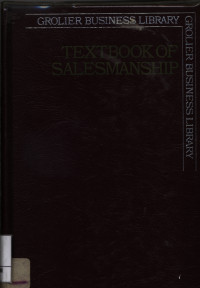 Image of Textbook of Salesmanship
